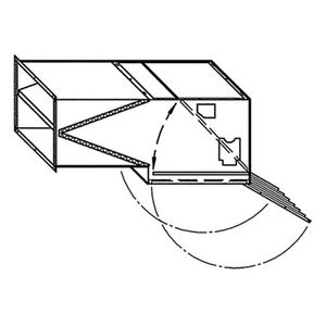 Mengluchtsectie 60117 verticaal RAL 9016 met filter