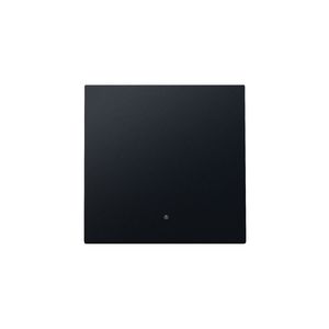 Afwerkingsset lens enkelvoudige elektr. Schakelaar black c.