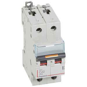 Installatieautomaat 2-polig C-karakteristiek 20A 25kA DX³ DIN