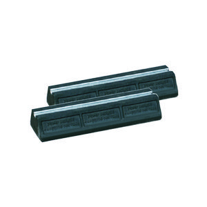 Set a 2 rubber steunbalken met geleiderails 600mm incl. bevestigingsset