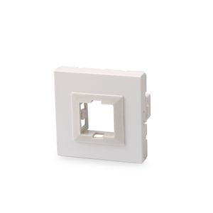 Inzetplaatje M45 tbv 1x Avaya uitsp. wit RAL9003