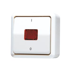Wipcontroleschakelaar AP600 alp.wit 2-pol.