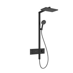 Showerpipe 210/340 2 straalsoorten ShowerSelect Raindance Alive Q mat zwart