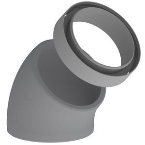Bocht geisoleerd 45° DucoFlex Star met koppelstuk Ø160mm
