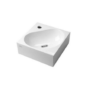 Flush 5 hoekfontein 270x270mm met kraangat wit