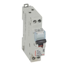 Installatieautomaat MCB DX³ 1-polig + Nul C-karakteristiek 40A 6000A