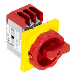 Hoofdschakelaar nood-uit 16A 3-polig 4-gats frontmontage A532244