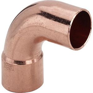Bocht 90° roodkoper soldeer mofxspie 76mm 95001A VVE=6