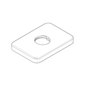 Rozet 78x55x8,5mm chr 092771004-00