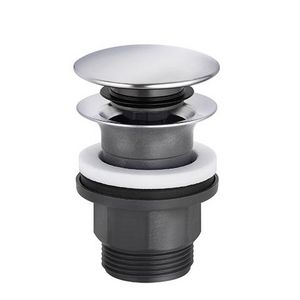 AFVOERPLUG 5/4" PUSH M.OVERLOOP CHR