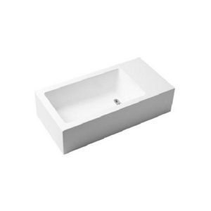 Flush 3 fontein 360x180mm marmercompos. RE zonder kraangat met plug