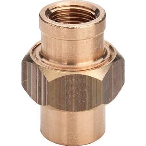 Schroefkoppeling 3-delig brons 1" 3340 VVE=5