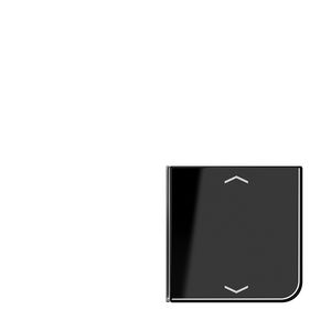 Tastafdekking 4-voudig pijl CD zwart KNX