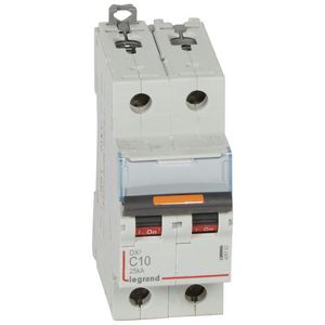 Installatieautomaat 2-polig C-karakteristiek 10A 25kA DX³ DIN