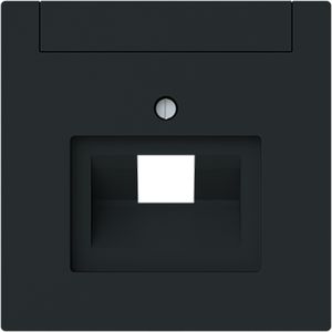 Centraalplaat voor datadoos 1 x RJ45 art-matzwart (1803-45M)