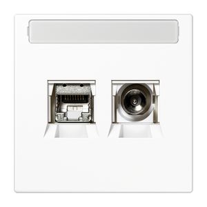 Aansluitdoos coax/RJ45 LS990 alpin wit