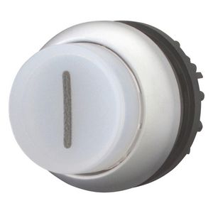 Signaaldrukknop hoog wit I terugverend M22-DLH-W-X1