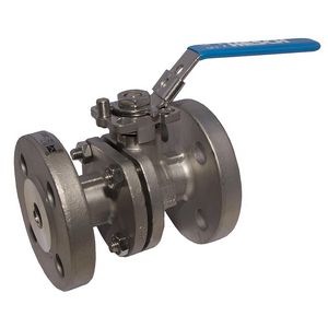 Kogelkraan+flenzen DN100 PN16 1.4408