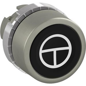Drukknop terugverend ISO symbool start/stop