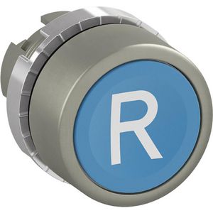 Drukknop terugverend R blauw