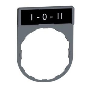 Legendahouder Met I-O-II markering Grijs Harmony XB5 VVE=10