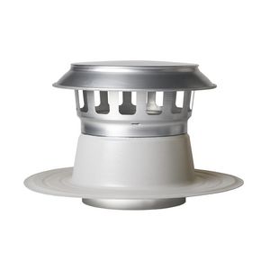 Platdakontluchter Vent-Alu 2000 DW alu.kap 200mm PVC-gecoat