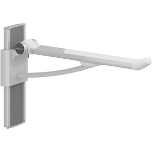 Toiletsteun verstelbaar rechts wandmont. 700mm PLUS wit