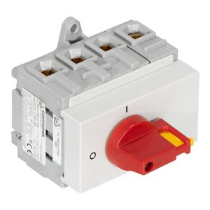 Hoofdschakelaar nood-uit 63A 4-polig DIN-rail montage A531760