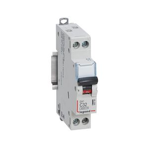 Installatieautomaat MCB DX³ 1-polig + Nul C-karakteristiek 32A 4500A