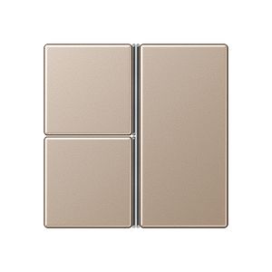 Tastafdekking compleet 3-voudig A500 champagne KNX