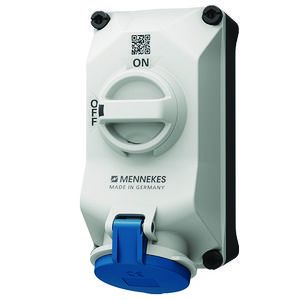 Wandcontactdoos 32A 3-polig  6H 230V IP44 DUO