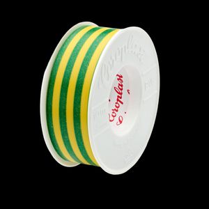 Rol a 10m. pvc isolatietape 15mm type 302 VDE groen/geel