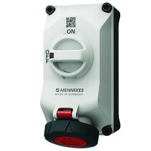 Wandcontactdoos 16A 5-polig  6H 400V IP67 DUO