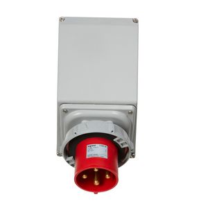 Toestelcontactstop 400V 125A 3P + A IP67 rood P17 Tempra