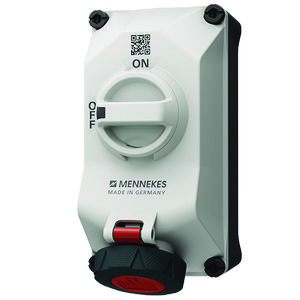 Wandcontactdoos 16A 4-polig  6H 400V IP67 DUO