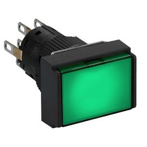 Drukknop Rechthoek Verlicht Verzonken 16mm 24 XB6 VVE=5