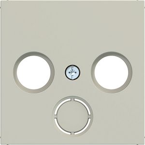 Centraalplaat voor antenne 2/3-gaats uitbreekbaar A.x/C.x pebble mat