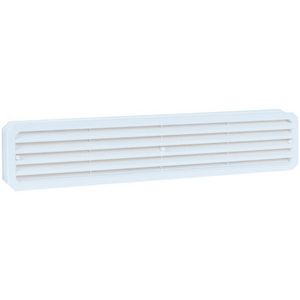 Kunststof deurventilatierooster 451,5x91,7mm wit
