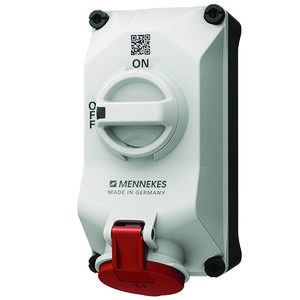 Wandcontactdoos 16A 4-polig  6H 400V IP44 DUO