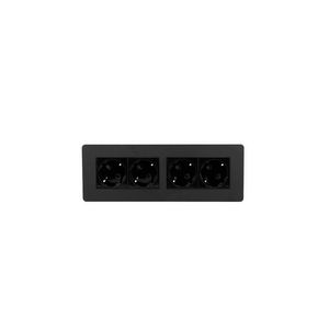 EVIA 4x 230V RA 1m GST o.g. zwart RAL9017