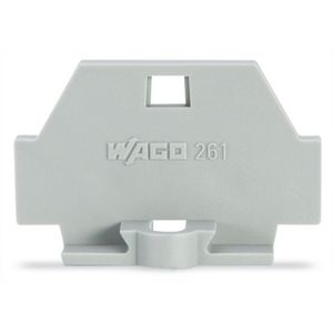 Afsluitplaat met bev.flens grijs 261-361 VVE=50