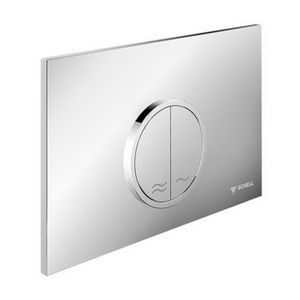 WC bedieningplaat CIRCUMTwee spoelvolumes chroom