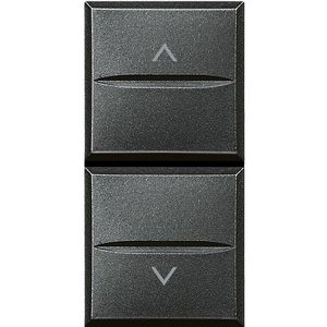 Pulsdrukker jaloezie 1 module Axolute Antraciet