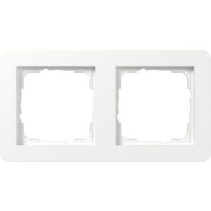 Afdekraam 2-v Gira E1 zuiver wit