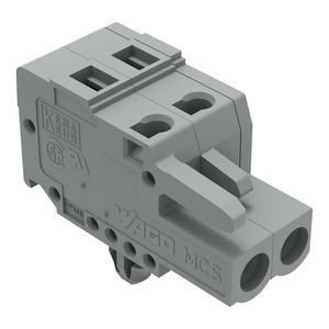 1-draads FE steker 2,5 mm² grijs 231-102/008-000 VVE=100