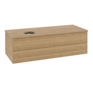 Wastafelonderkast Antao 1200x360x500mm Honey Oak K22111HN