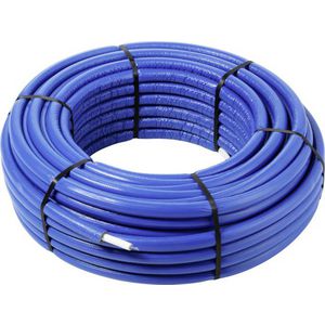 Rol a 75mtr. meerlagenbuis SMARTPRESS 16x2,0mm blauw isolatie 6mm 4705.5