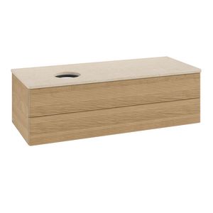 Wastafelonderkast Antao 1200x360x500mm Honey Oak K22113HN