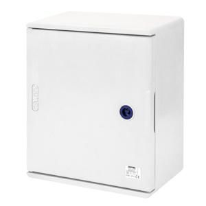 POLYESTER KAST BLANCO DEUR VOORZIEN SLOT 250x300x160 I