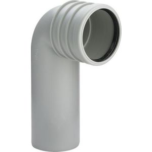 Wc-Aansluitbocht 90° DN 90 kunststof/grijs VVE=2